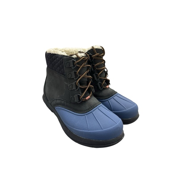 LL Bean Women's Storm Chaser Boots 5 Zip Fleece Lined Leather Brown Size 7M - Picture 5 of 5